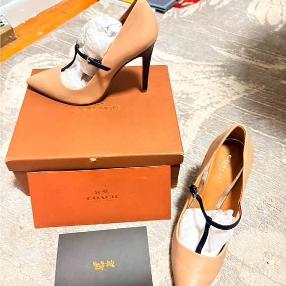 Coach Shoes - Coach Tan and Black Women's Heels